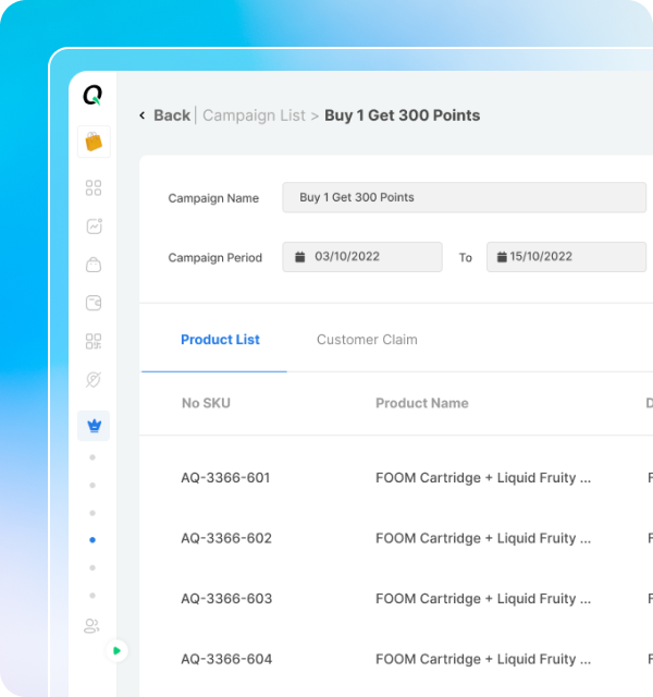Buat Campaign Loyalti untuk Setiap Produk